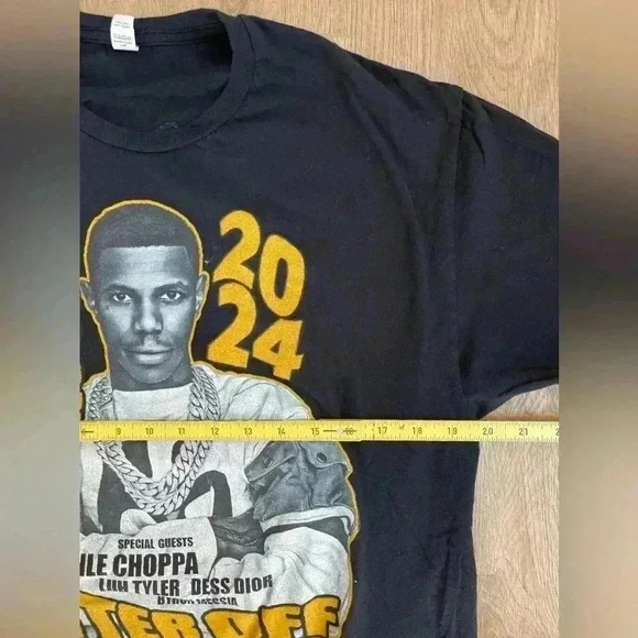A Boogie Wit Da Hoodie Better Off Alone Tour 2024 T-Shirt Size L Rap Hip Hop - Picture 6 of 9